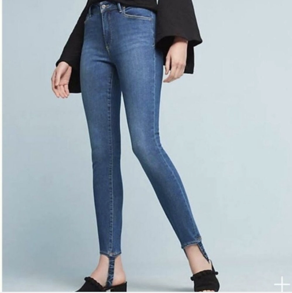 Anthropologie Blue Skinny Jeans